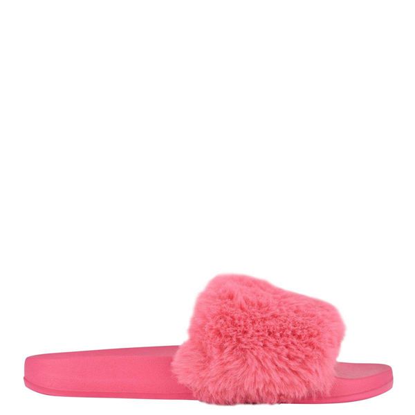 Nine West Stayhome Cozy Flat Pink Slippers | Ireland 39B54-7M04
